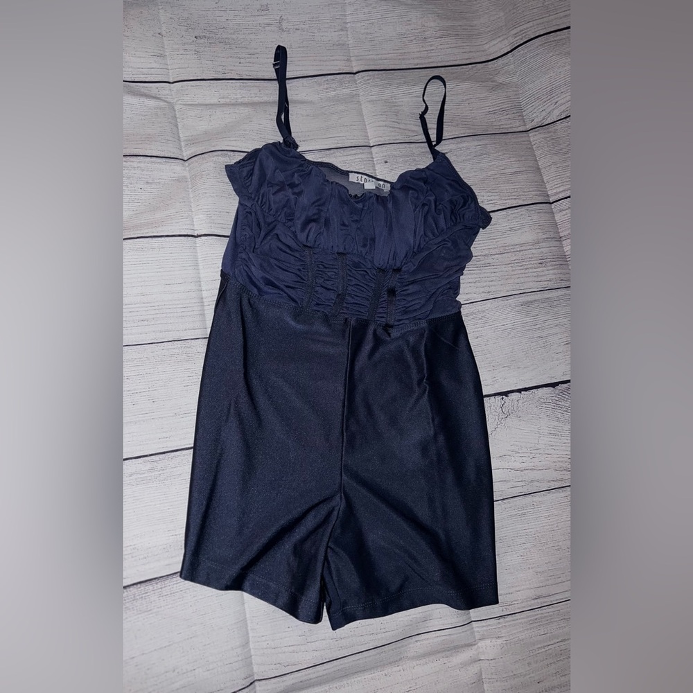 Fashinova Cute💙Ruched Romper! NEW without tags! Still in plastic wrapping.